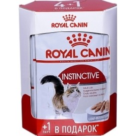 АКЦИЯ! (набор 4+1) Royal Canin Instinctive, пауч для взрослых кошек (паштет), 85 г*5 шт