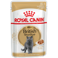 Royal Canin British Shorthair (в соусе), пауч для британских короткошерстных кошек, 85 г