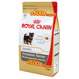АКЦИЯ! (0,5+0,5) Royal Canin Yorkchir Terrier Junior, для щенков породы йоркширский терьер, 1 кг